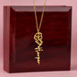 Custom Flower Name Necklace Gifts for Her
