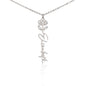 Custom Flower Name Necklace Gifts for Her