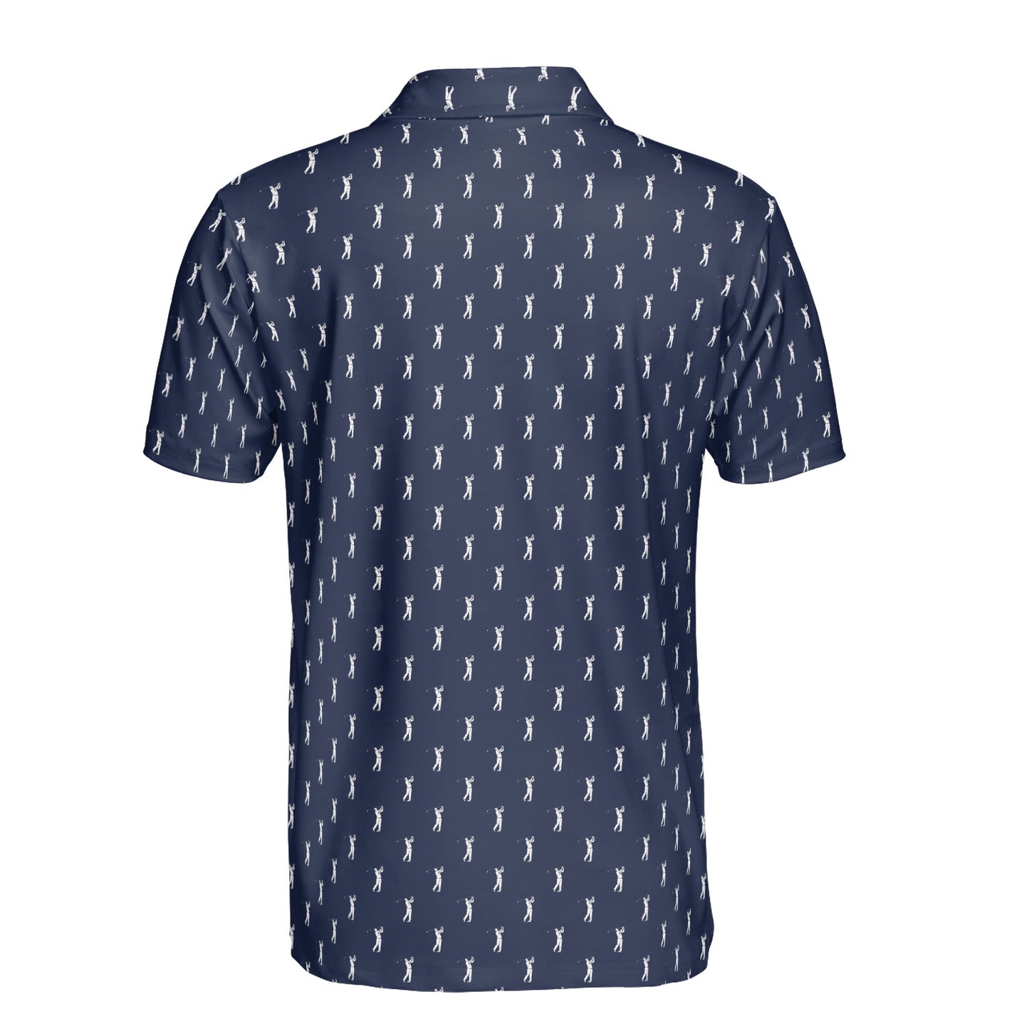 Mens Navy Golf Polo Shirts Short Sleeve Dry Fit Performance Moisture Wicking Casual Golf Shirts for Men