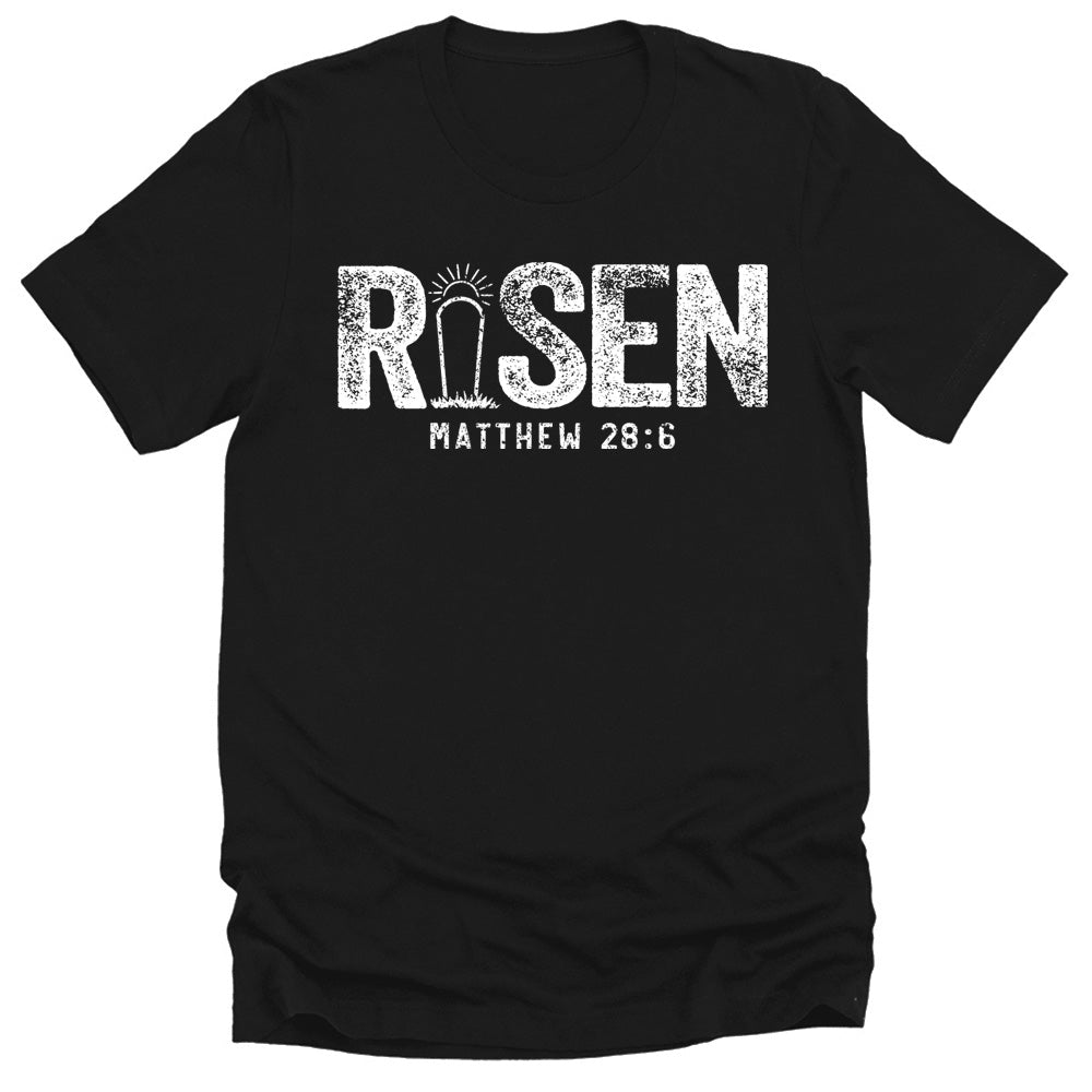 Christian Shirts for Men Easter Graphic Tees He Is Risen Faith T Shirts