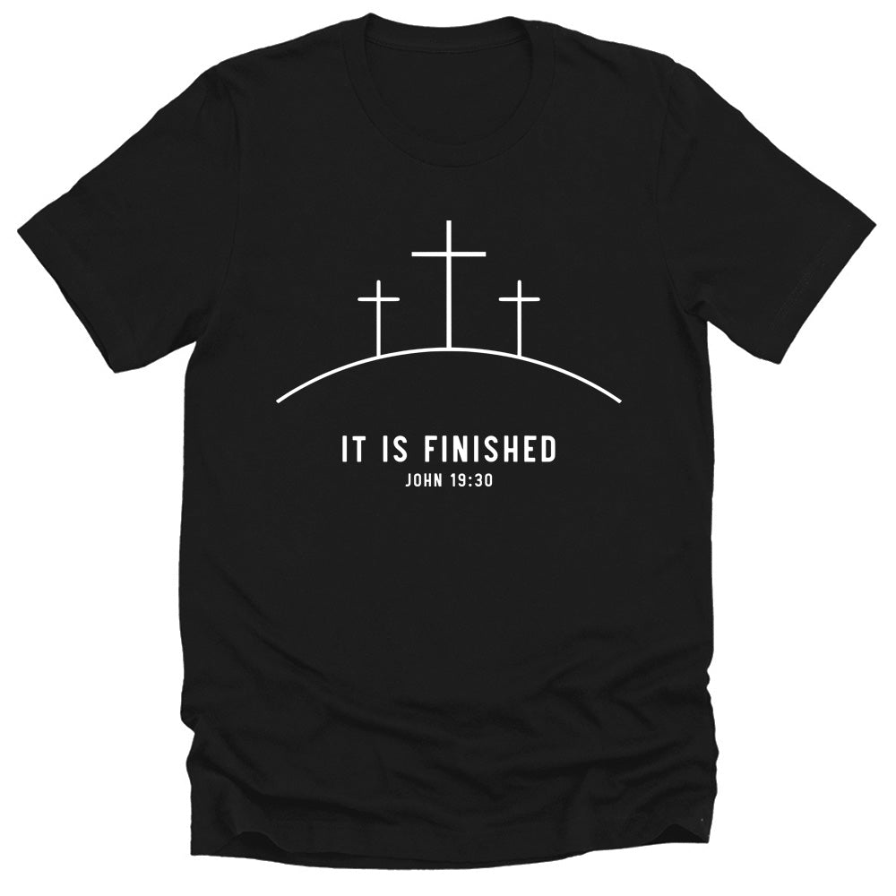 Christian Shirts for Men Easter Graphic Tee It Is Finished He Is Risen Cross Faith T Shirt
