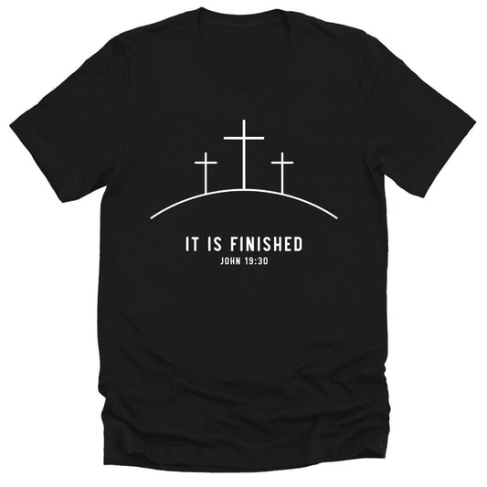 Christian Shirts for Men Easter Graphic Tee It Is Finished He Is Risen Cross Faith T Shirt