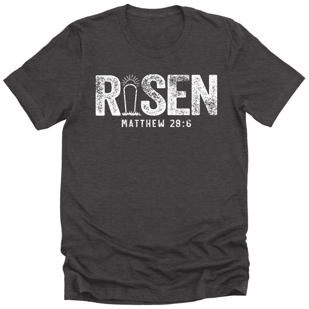 Christian Shirts for Men Easter Graphic Tees He Is Risen Faith T Shirts