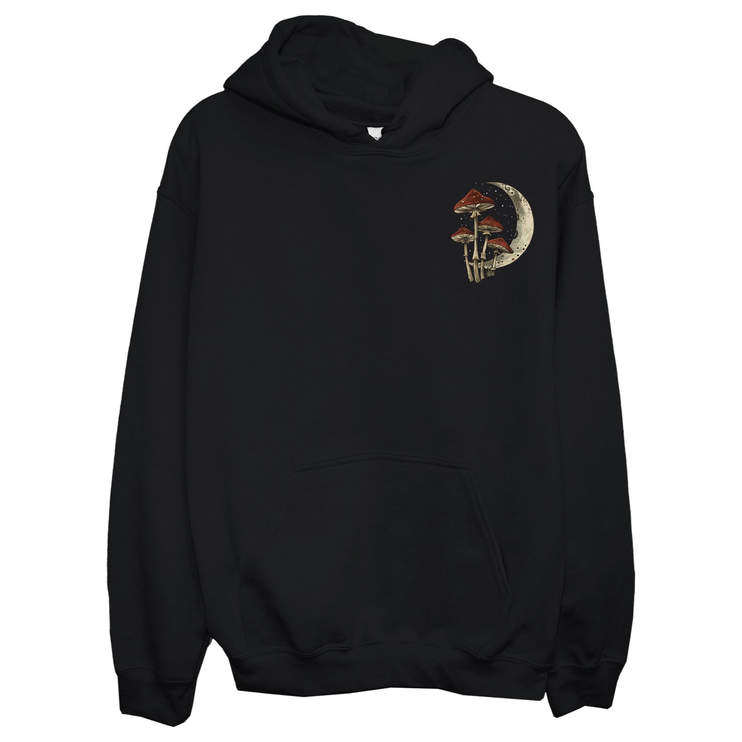 Cottagecore Mushroom Moon Front & Back Hoodie