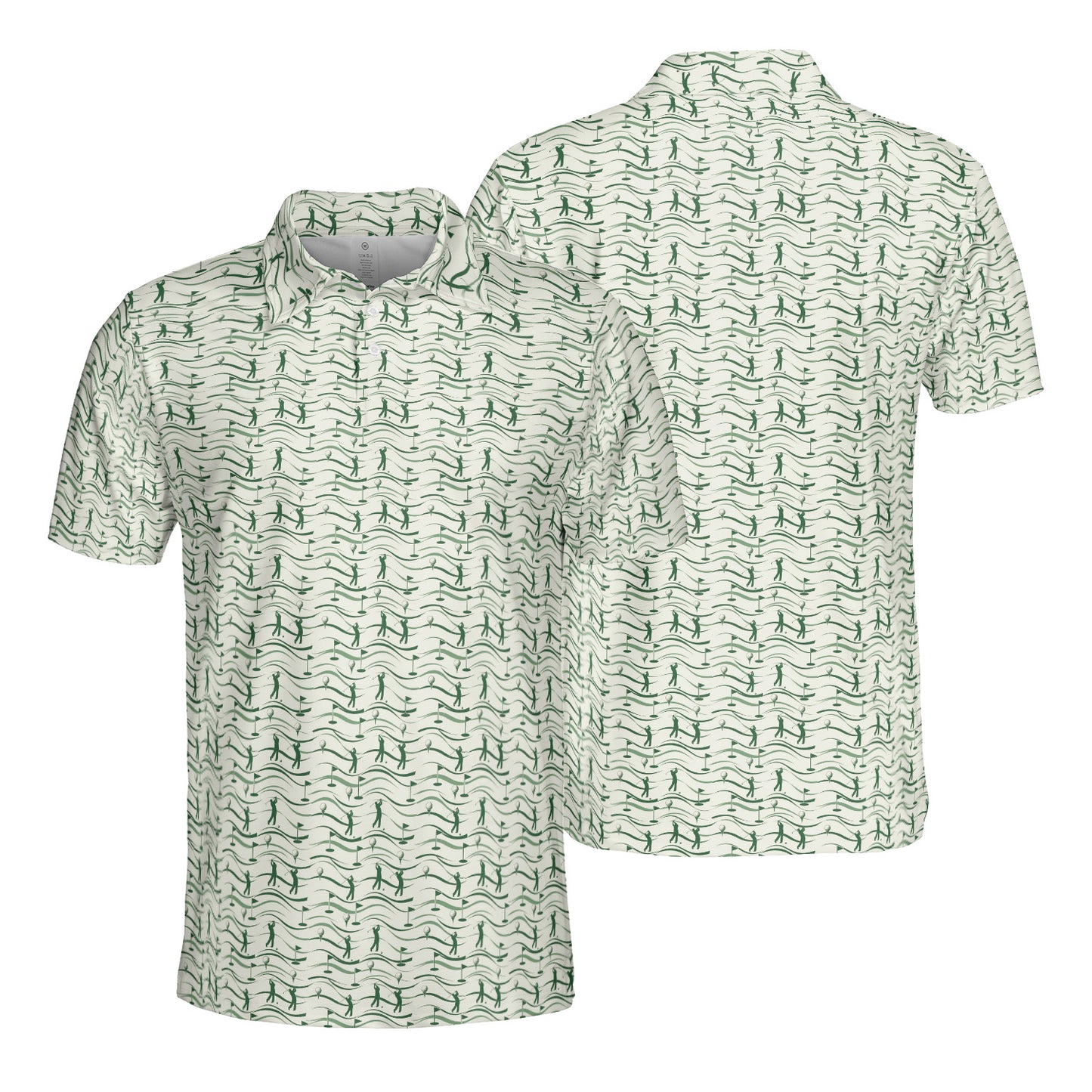 Mens Golf Polo Shirts Vintage Short Sleeve Dry Fit Performance Moisture Wicking Casual Golf Shirts for Men