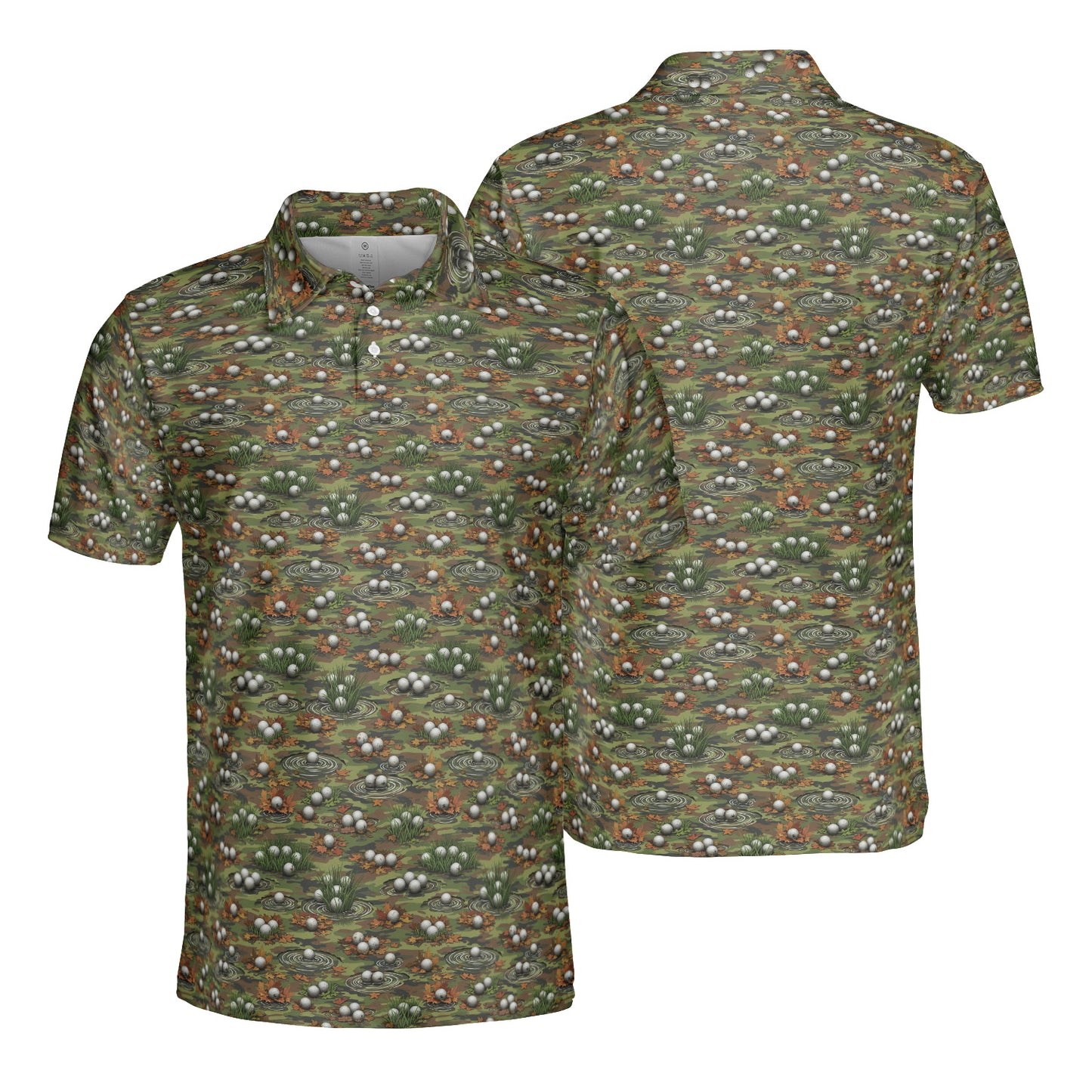 Men's Golf Polo Shirts Funny Golf Shirts for Men Performance Moisture Wicking Quick Dry Athletic Short Sleeve Shirts