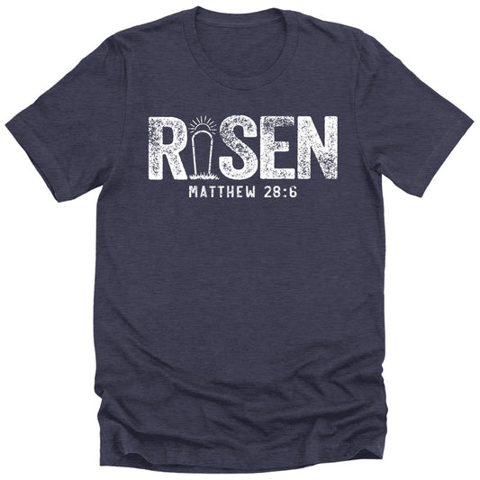 Christian Shirts for Men Easter Graphic Tees He Is Risen Faith T Shirts