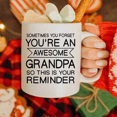 Awesome Grandpa Gift White 11oz Ceramic Coffee Mug
