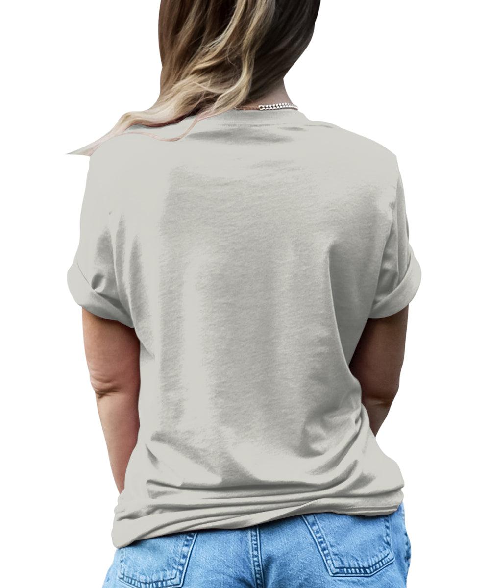 Women's Sunflower T Shirts Short Sleeve Tees Graphic Loose Summer Tops
