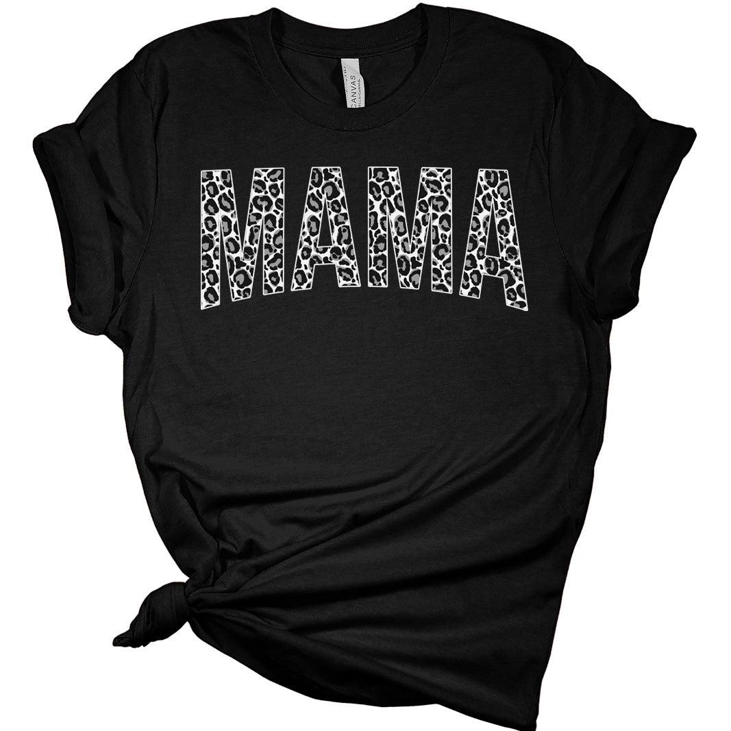 Womens Mama Shirt Mama Text Print T Shirts Mom Shirts Cute Mommy Graphic Print Tees