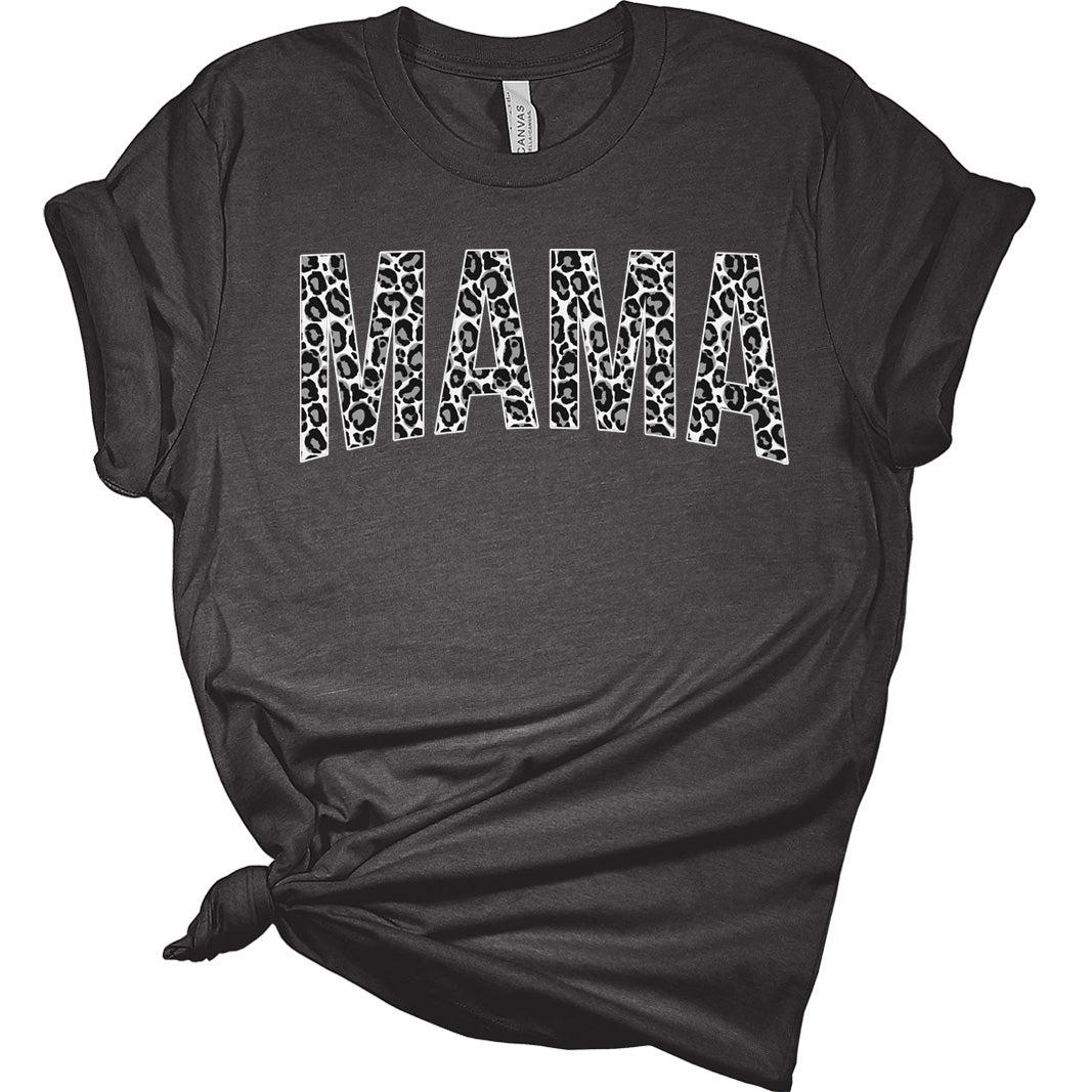 Womens Mama Shirt Mama Text Print T Shirts Mom Shirts Cute Mommy Graphic Print Tees