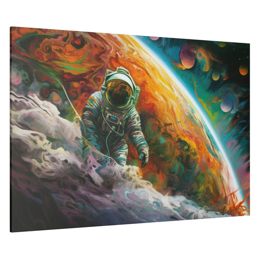 Colorful Space Astronaut 4 Wall Art - Abstract Picture Canvas Print Wall Painting Modern Artwork Wall Art for Living Room Home Office Décor