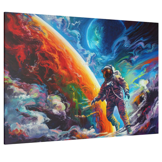 Space Astronaut 5 Colorful Wall Art - Abstract Picture Canvas Print Wall Painting Modern Artwork Wall Art for Living Room Home Office Décor