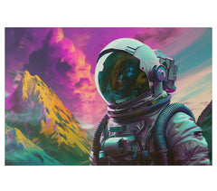 Astronaut Space 6 Colorful Wall Art - Abstract Picture Canvas Print Wall Painting Modern Artwork Wall Art for Living Room Home Office Décor
