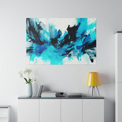 Aqua Blue 3 Wall Art-Abstract Picture Canvas Print Wall Painting Modern Artwork Canvas Wall Art for Living Room Home Office Décor