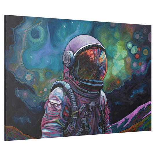 Colorful Space Astronaut Wall Art - Abstract Picture Canvas Print Wall Painting Modern Artwork Wall Art for Living Room Home Office Décor