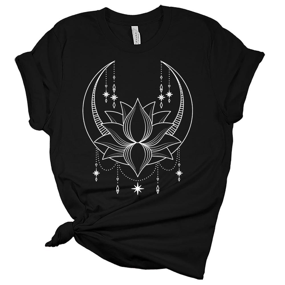 Womens Mandala Shirt Summer Lotus T Shirt Plus Size Loose Blouse Tops Girl Short Sleeve Cute Graphic Casual Graphic Tees