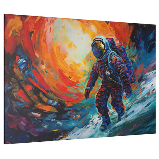 Space Astronaut 4 Colorful Wall Art - Abstract Picture Canvas Print Wall Painting Modern Artwork Wall Art for Living Room Home Office Décor