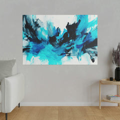 Aqua Blue 3 Wall Art-Abstract Picture Canvas Print Wall Painting Modern Artwork Canvas Wall Art for Living Room Home Office Décor