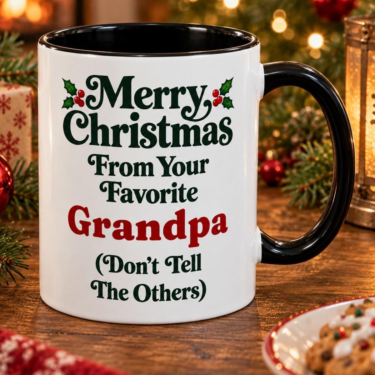 Merry Christmas From Your Favorite Grandpa Mug