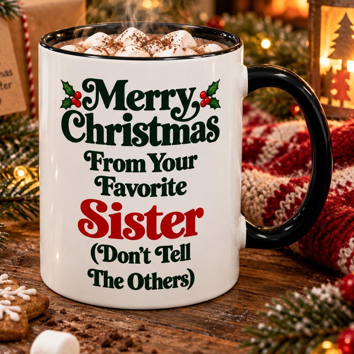 Merry Christmas From Your Favorite Sister Mug