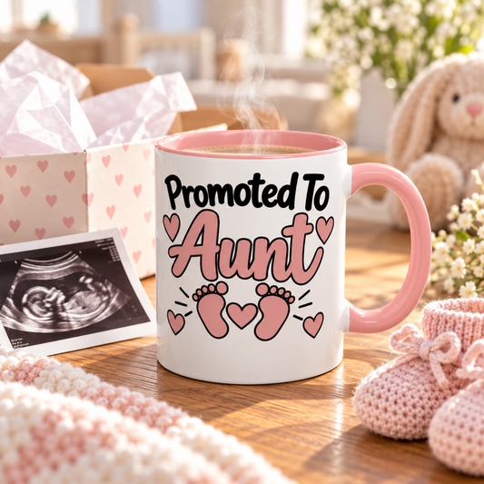 Promoted To Aunt Mug - gift lifestyle