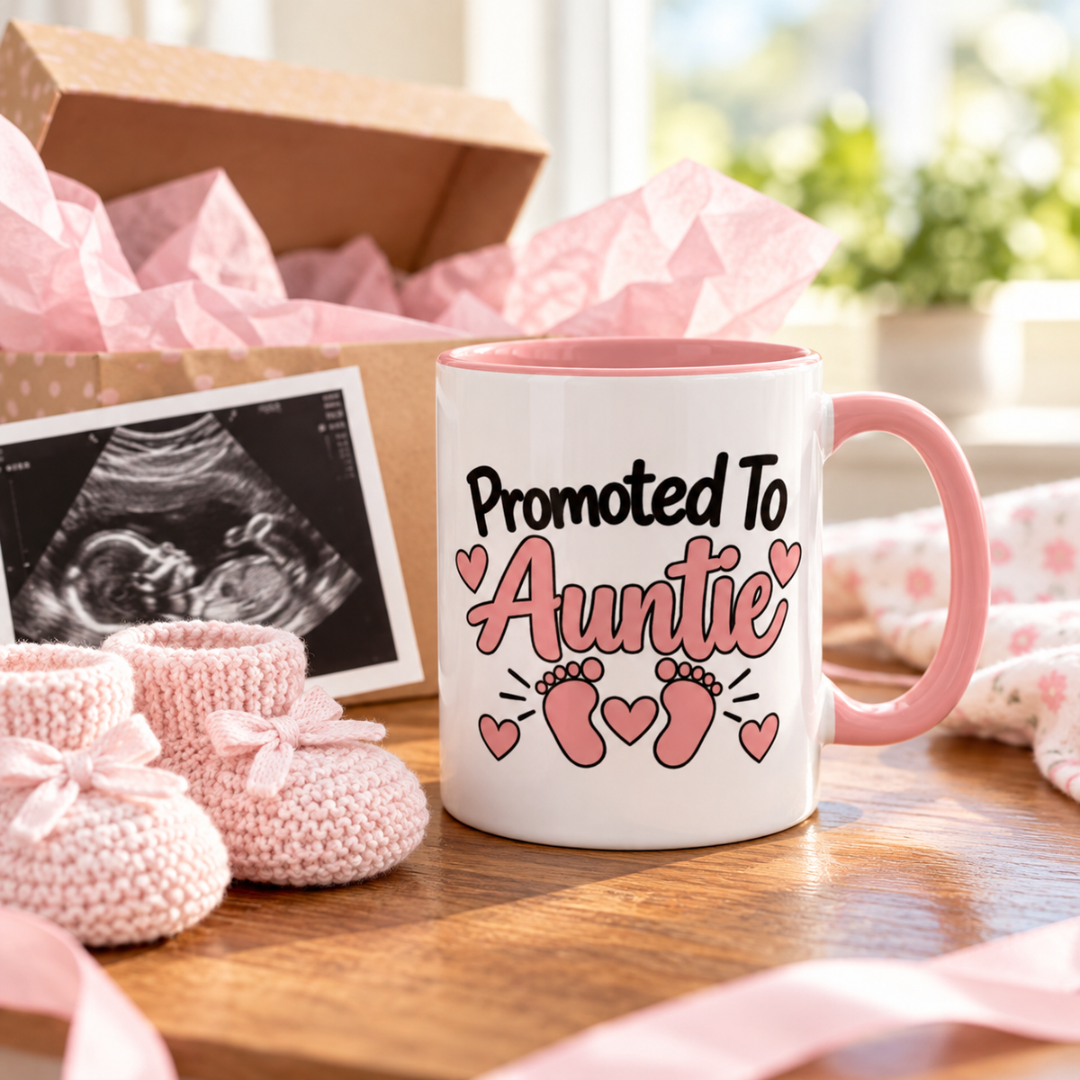 Promoted To Auntie Mug - gift lifestyle