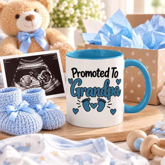 Promoted To Grandpa Mug - gift lifestyle
