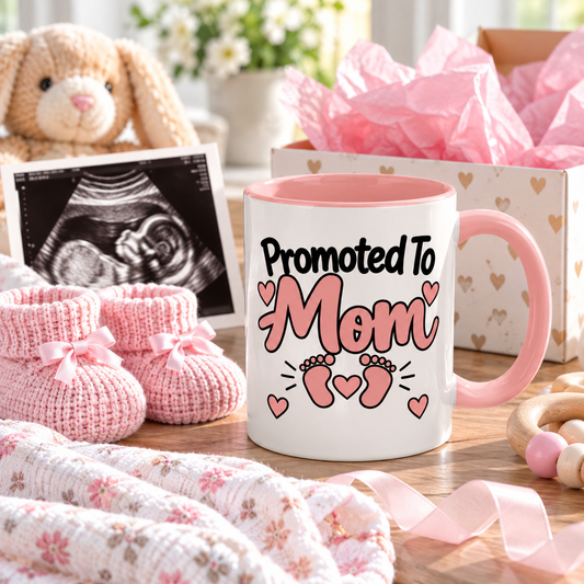 Promoted To Mom Mug - gift lifestyle