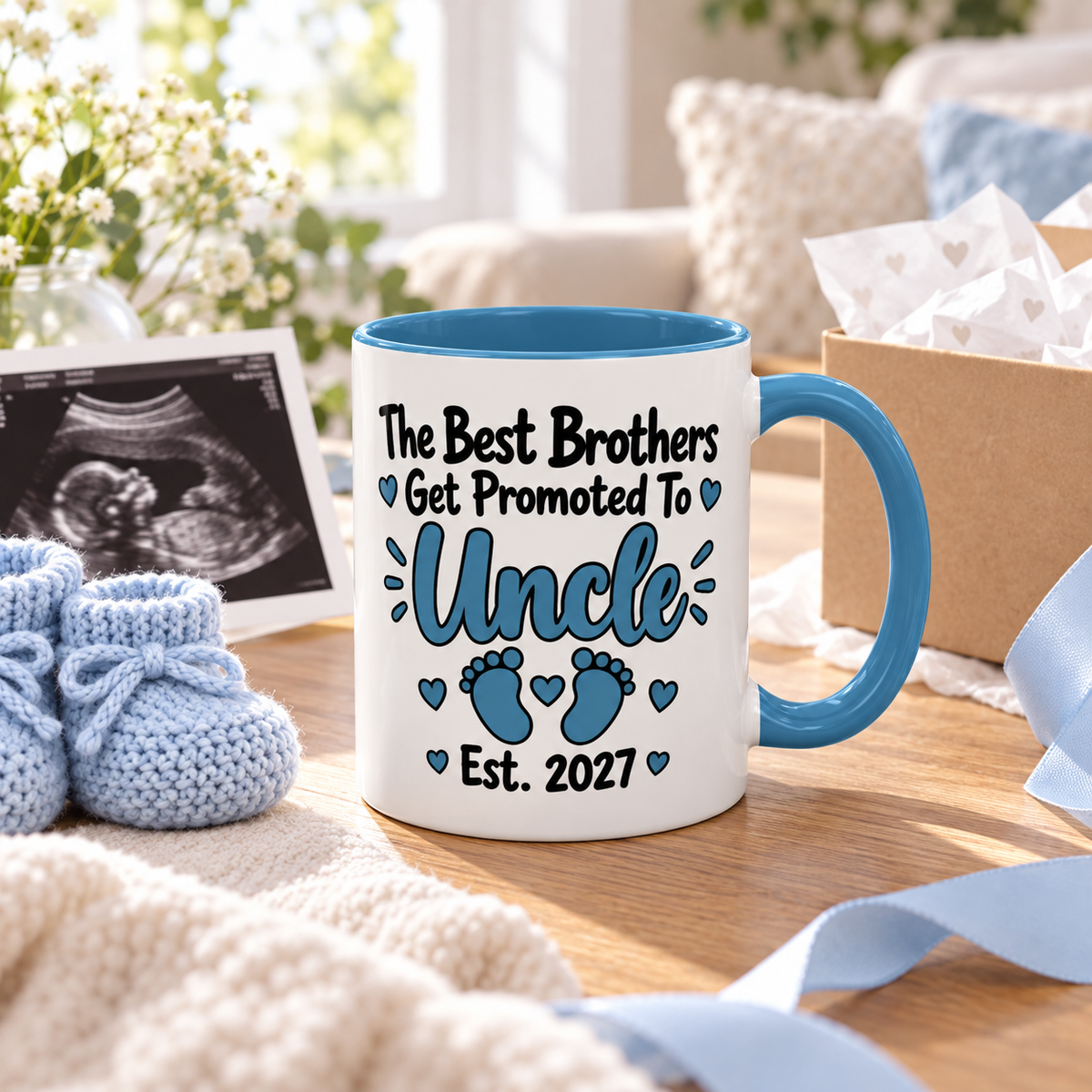 The Best Brothers Get Promoted To Uncle Est. 2027 Mug - gift lifestyle