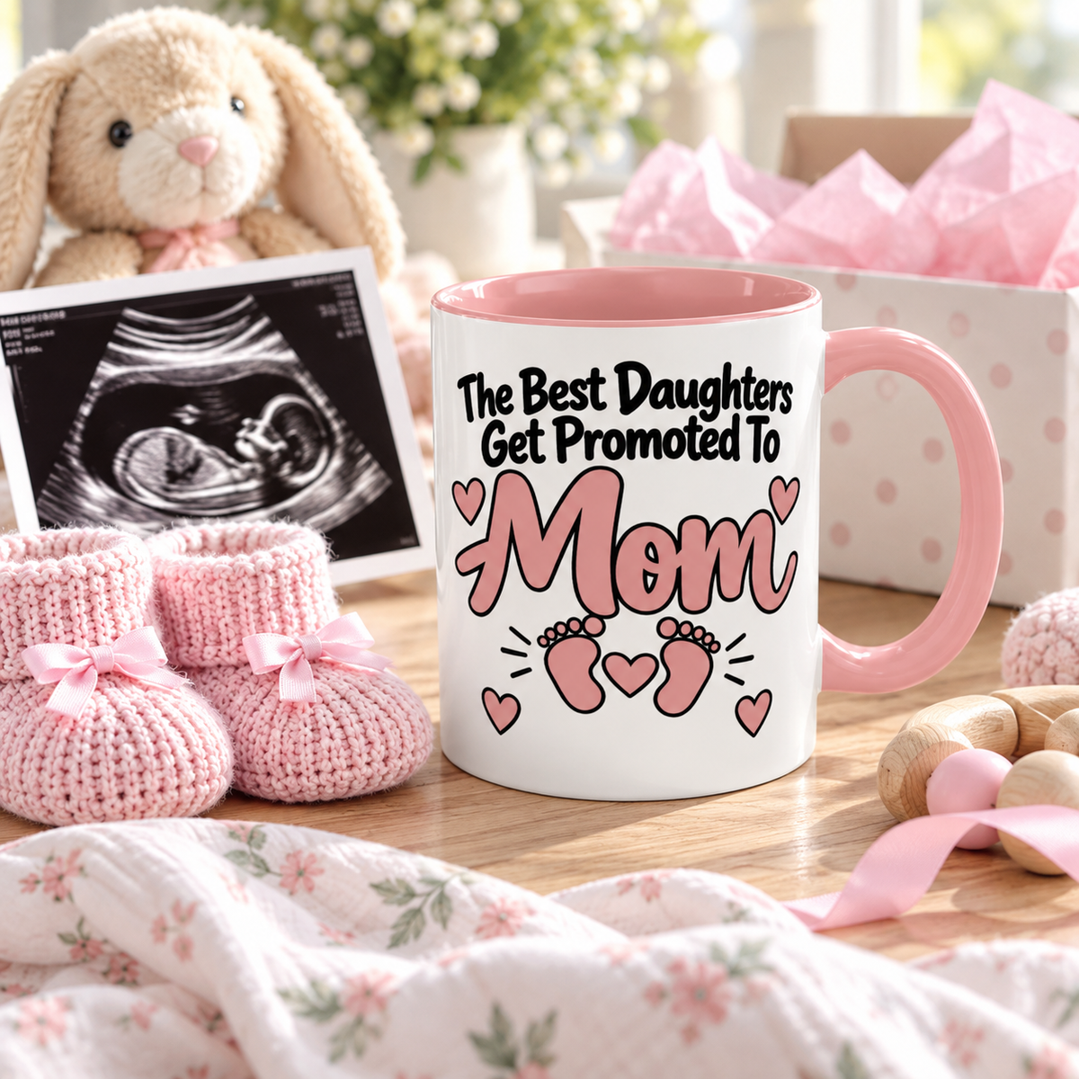 The Best Daughters Get Promoted To Mom Mug - gift lifestyle