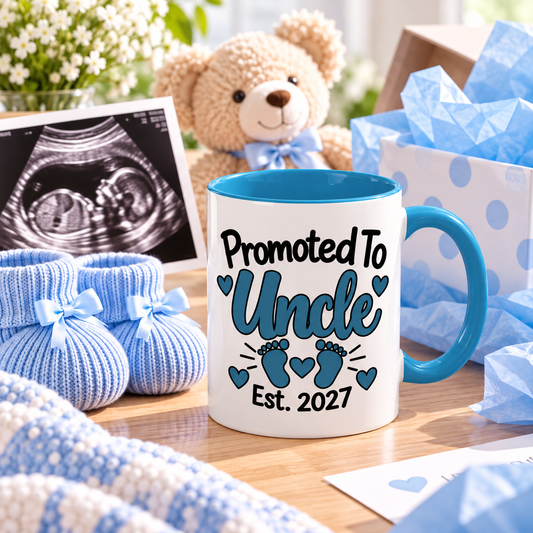 Promoted To Uncle Est. 2027 Mug - gift lifestyle