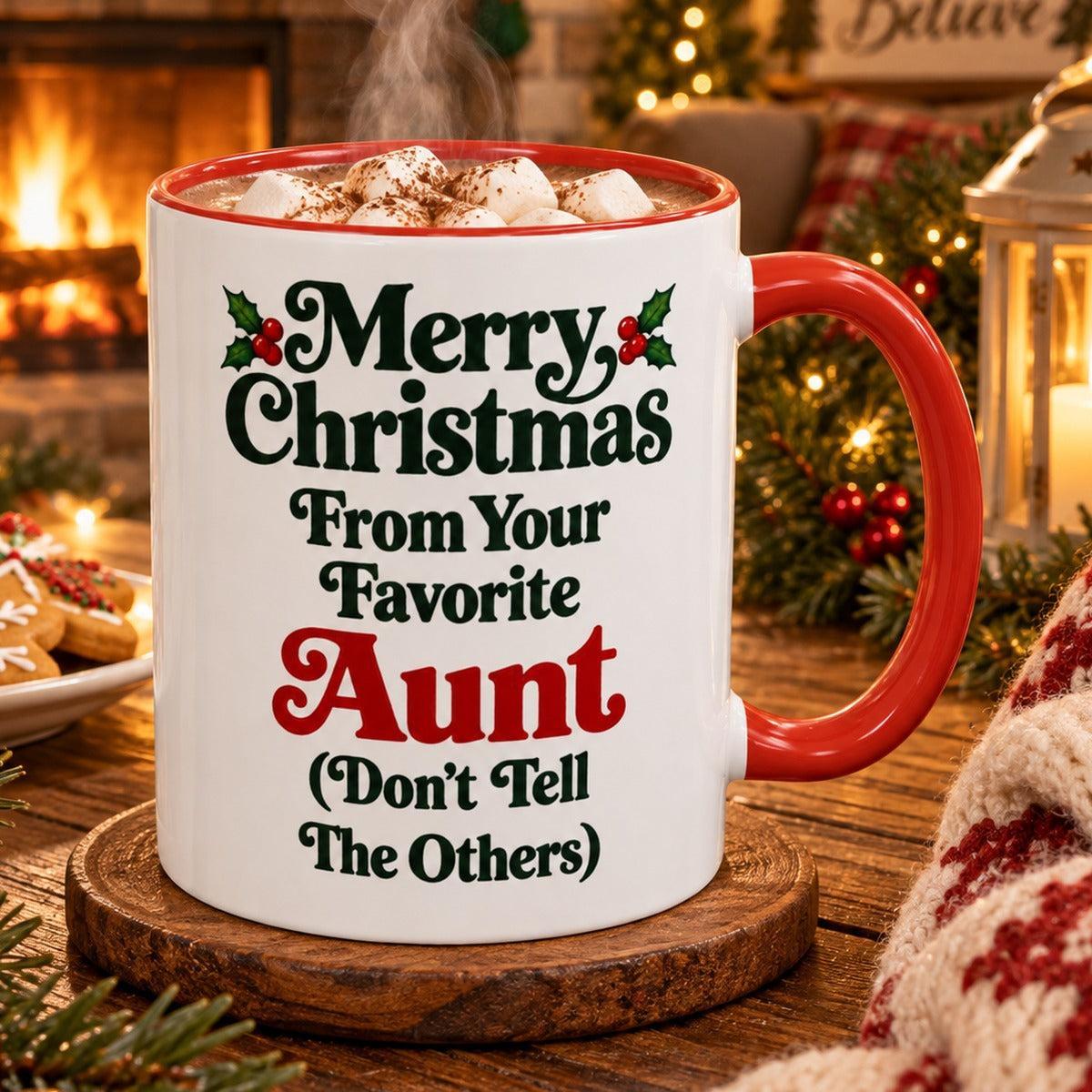 Merry Christmas From Your Favorite Aunt Mug