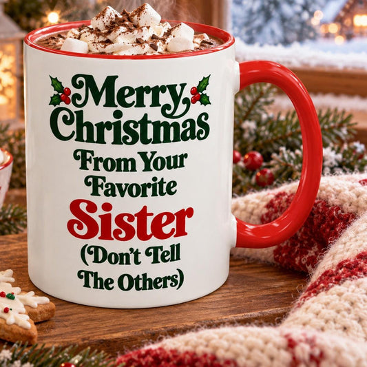 Merry Christmas From Your Favorite Sister Mug