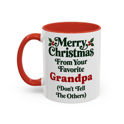 Merry Christmas From Your Favorite Grandpa Mug
