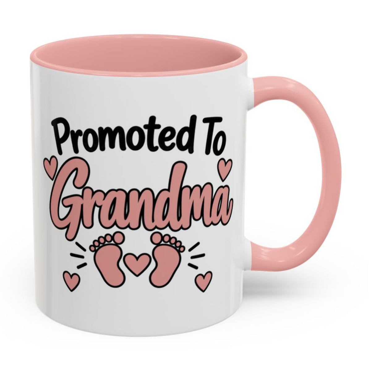 Promoted To Grandma Mug - right side on white