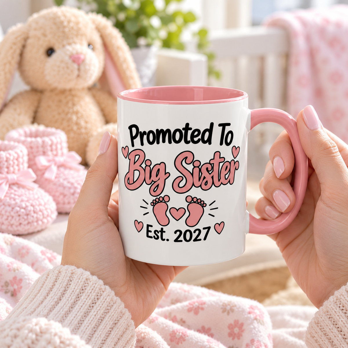 Promoted To Big Sister Est. 2027 Mug - gift lifestyle