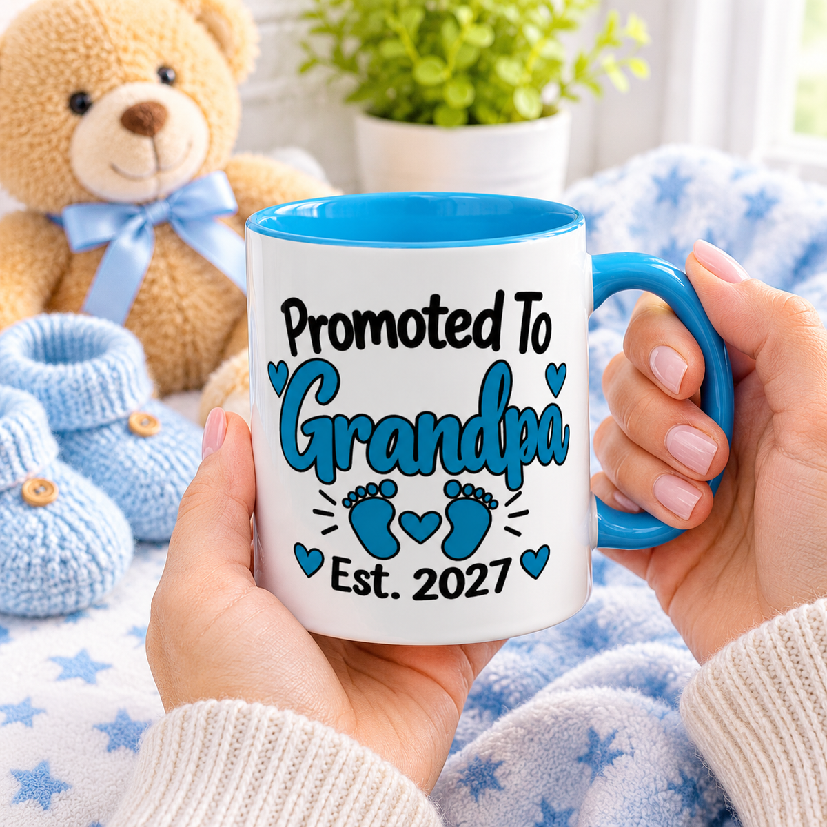 Promoted To Grandpa Est. 2027 Mug - gift lifestyle