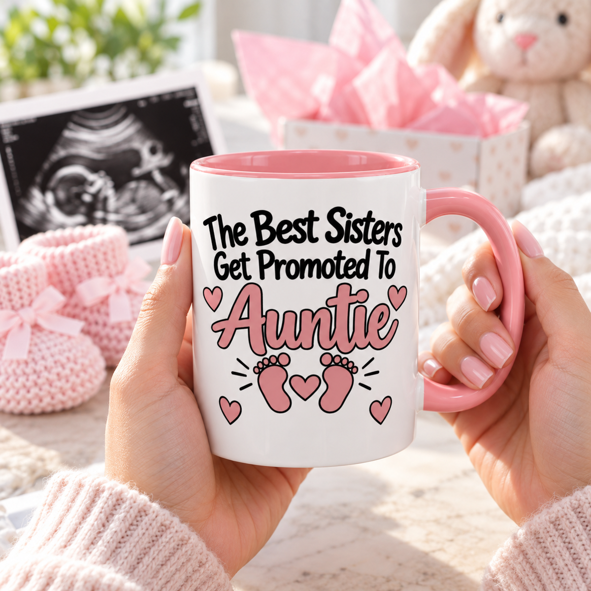 The Best Sisters Get Promoted To Auntie Mug - gift lifestyle