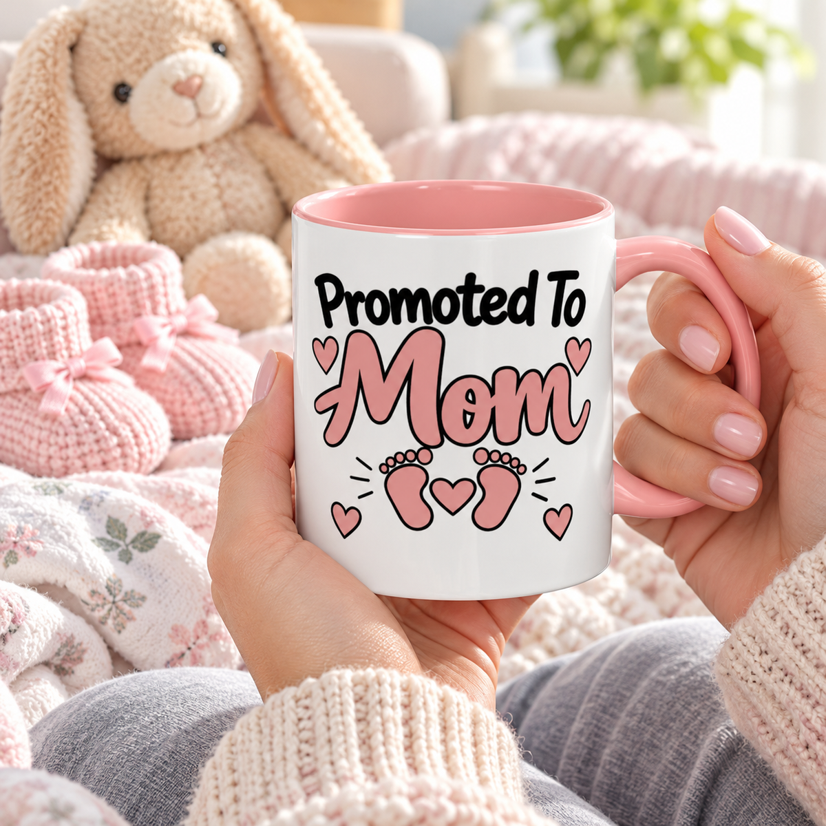 Promoted To Mom Mug - gift lifestyle