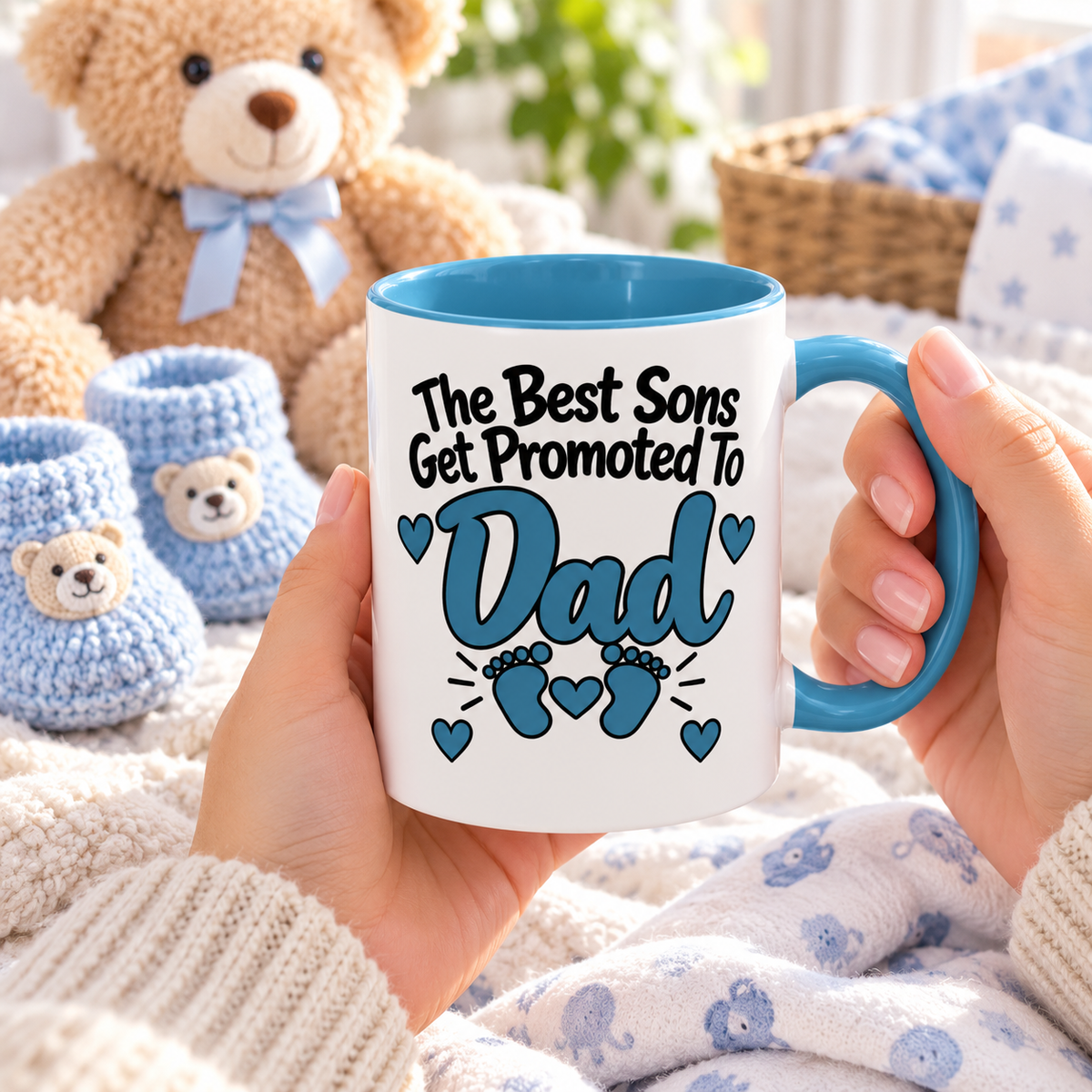 The Best Sons Get Promoted To Dad Mug - gift lifestyle