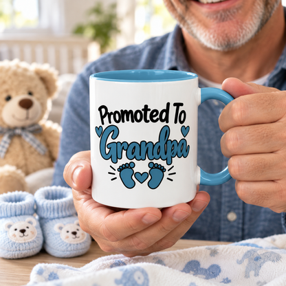 Promoted To Grandpa Mug - gift lifestyle