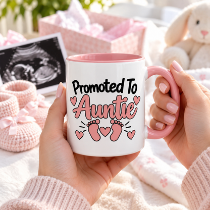 Promoted To Auntie Mug - gift lifestyle