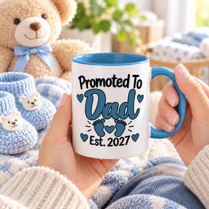 Promoted To Dad Est. 2027 Mug - gift lifestyle