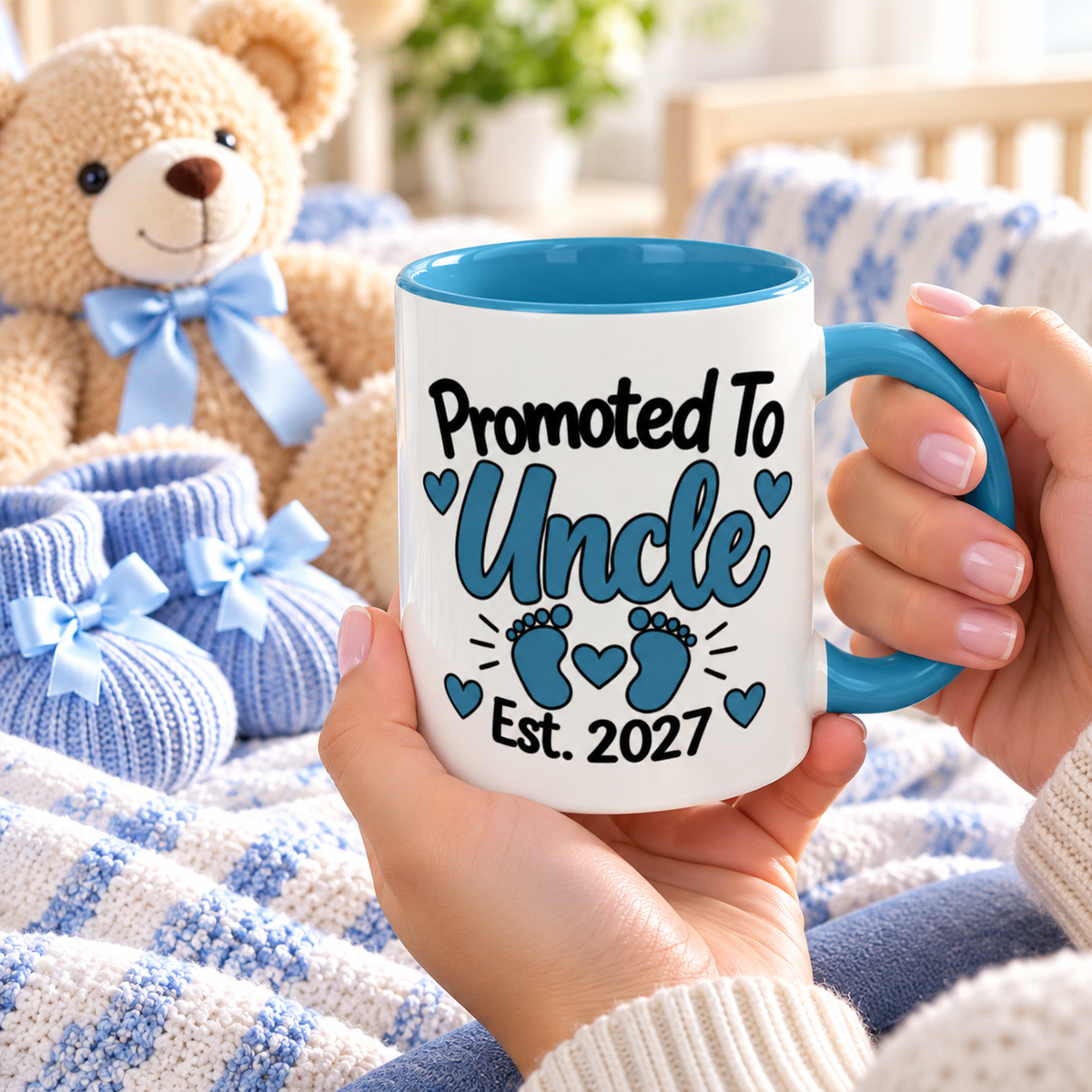 Promoted To Uncle Est. 2027 Mug - gift lifestyle