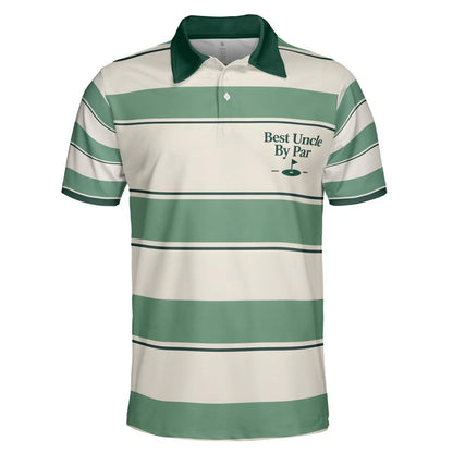 Best Uncle By Par golf polo flat front