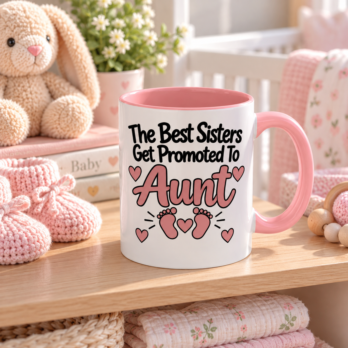 The Best Sisters Get Promoted To Aunt Mug - gift lifestyle