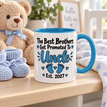 The Best Brothers Get Promoted To Uncle Est. 2027 Mug - gift lifestyle