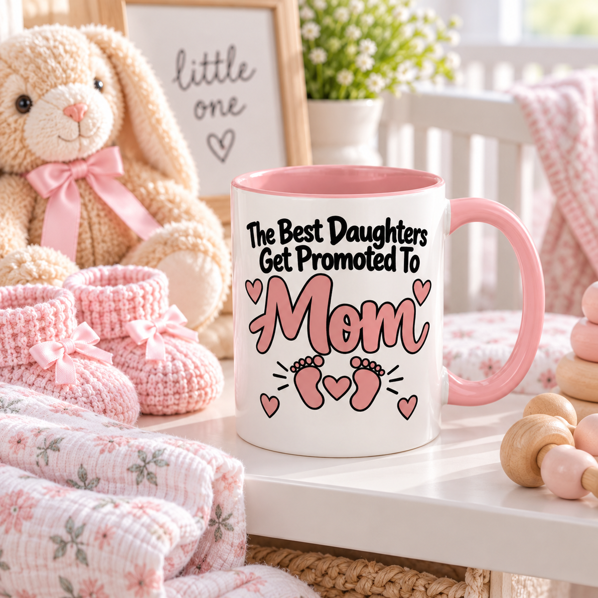 The Best Daughters Get Promoted To Mom Mug - gift lifestyle