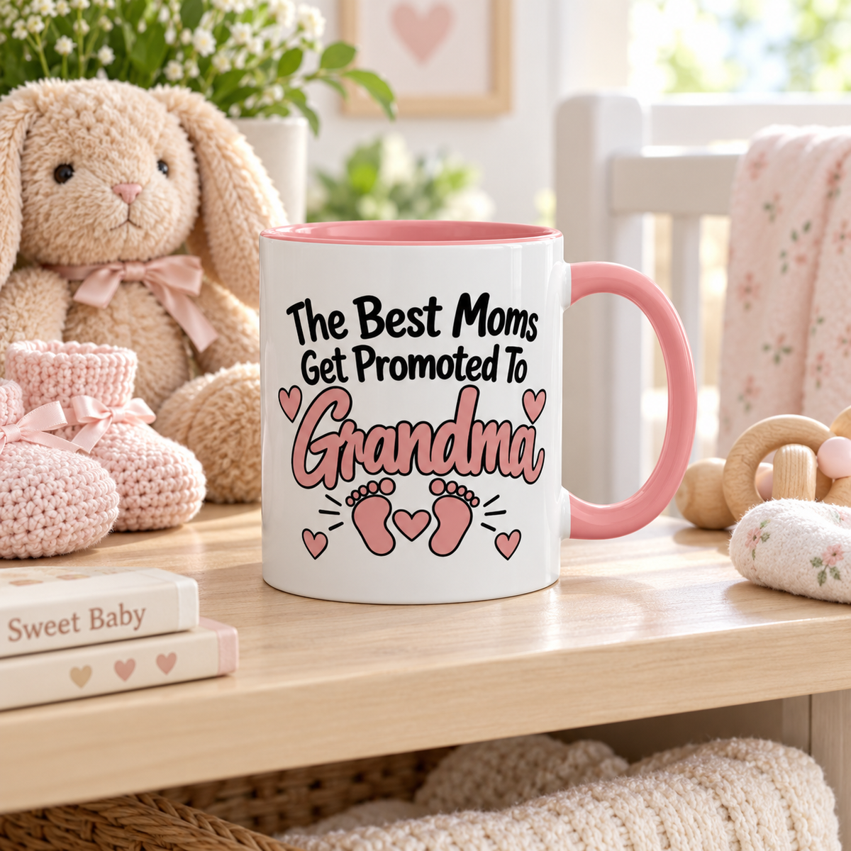 The Best Moms Get Promoted To Grandma Mug - gift lifestyle
